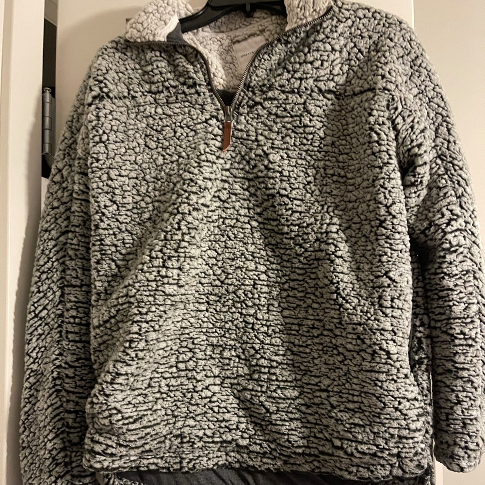 Barley worn Nordstrom’s pullover